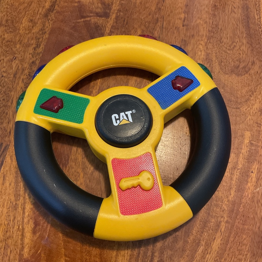 CAT Interactive Steering Wheel Toy - Yellow and Black